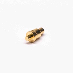 Pin Pogo Connector Gold Plating Shaped Single Core Plug-in Brass Straight Solder