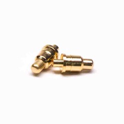 Pin Pogo Connector Gold Plating Shaped Single Core Plug-in Brass Straight Solder