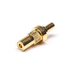 Pogo Pin Assembly Gold Plating Shaped Series Plug-in Brass Straight Single Core