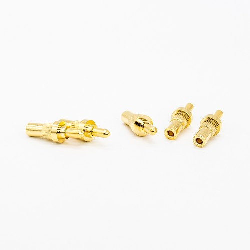 Pogo Pin Assembly Gold Plating Shaped Series Plug-in Brass Straight Single Core