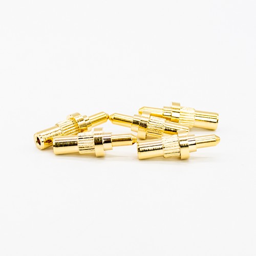 Pogo Pin Assembly Gold Plating Shaped Series Plug-in Brass Straight Single Core