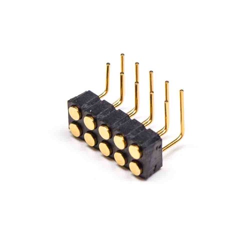 Pogo Pin Battery Connector 10 Pin Double-row Bend 2.54MM Pitch Multi Pin Series Pogo Pin Battery Connector 10 Pin Double-row Bend 2.54MM Pitch Multi Pin Series