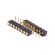 Pogo Pin Connector 8 Pin Female 2.54MM Pitch Multi Pin Series Bending Type