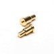 Pogo Pin Contact Single Core Solder Shaped Type Brass Straight Plug-in Gold Plating Pogo Pin Contact Single Core Solder Shaped Type Brass Straight Plug-in Gold Plating