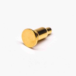 Pogo Pin Crown Head Solder Brass Single Core Shaped Series Side-mounted Gold Plating