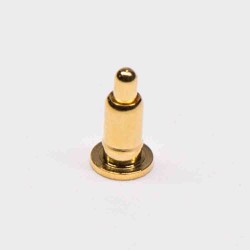 Pogo Pin Crown Head Solder Brass Single Core Shaped Series Side-mounted Gold Plating