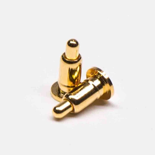Pogo Pin Crown Head Solder Brass Single Core Shaped Series Side-mounted Gold Plating Pogo Pin Crown Head Solder Brass Single Core Shaped Series Side-mounted Gold Plating