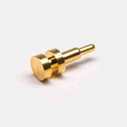 Pogo Pin Probe Connector Plug-in Brass Gold Plating Single Core Solder Shaped