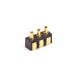 Spring Pogo Pin Connector Solder 3 Pin Brass 2.5MM Multi Pin Series Flat Type Spring Pogo Pin Connector Solder 3 Pin Brass 2.5MM Multi Pin Series Flat Type