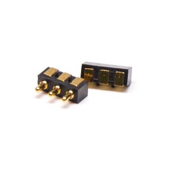 Spring Pogo Pin Connector Solder 3 Pin Brass 2.5MM Multi Pin Series Flat Type