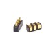 Spring Pogo Pin Connector Solder 3 Pin Brass 2.5MM Multi Pin Series Flat Type Spring Pogo Pin Connector Solder 3 Pin Brass 2.5MM Multi Pin Series Flat Type
