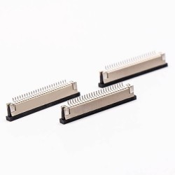 FPC Connector Jack 1.0PH 24 Pin Bottom Contact Style Slider Type for Surface Mount 2.5H