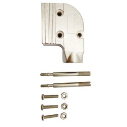 D SUB 9 Shell L Type Right Angled Male RS232 serial port Zinc Alloy Silver