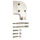 D SUB 9 Shell L Type Right Angled Male RS232 serial port Zinc Alloy Silver D SUB 9 Shell L Type Right Angled Male RS232 serial port Zinc Alloy Silver