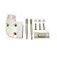 D SUB 9 Shell L Type Right Angled Male RS232 serial port Zinc Alloy Silver D SUB 9 Shell L Type Right Angled Male RS232 serial port Zinc Alloy Silver