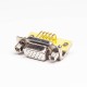 15 Pin Female HD D SUB Connector Right Angled Through Hole for PCB Mount 15 Pin Female HD D SUB Connector Right Angled Through Hole for PCB Mount