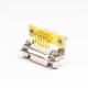 15 Pin Female HD D SUB Connector Right Angled Through Hole for PCB Mount 15 Pin Female HD D SUB Connector Right Angled Through Hole for PCB Mount