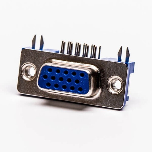 15 Pin HD D sub 90° Degree Blue 3.08 Staking Type Though Hole 20pcs 15 Pin HD D sub 90° Degree Blue 3.08 Staking Type Though Hole 20pcs