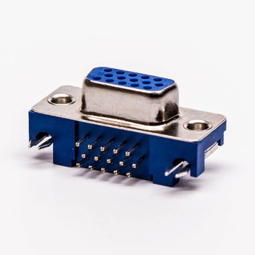 15 Pin HD D sub 90° Degree Blue 3.08 Staking Type Though Hole 20pcs 15 Pin HD D sub 90° Degree Blue 3.08 Staking Type Though Hole 20pcs