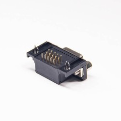 15 Pin hd d sub connector female FOR PCB connector right angled