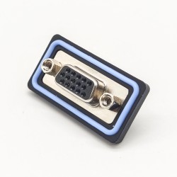 15 pin male d sub connector (vga) Standard IP67 type 3 Rows Through Hole Panel Mount With Harpoon 20pcs