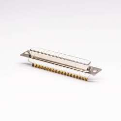 2 Row D SUB 37 Pin Female Machined White Straight Solder Type 20pcs