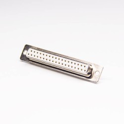 2 Row D SUB 37 Pin Female Machined White Straight Solder Type 20pcs