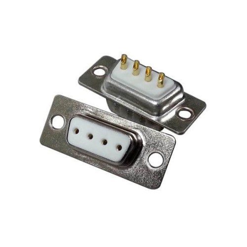 4 Pin Female D-SUB Connector Solder Type for Cable 20pcs 4 Pin Female D-SUB Connector Solder Type for Cable 20pcs