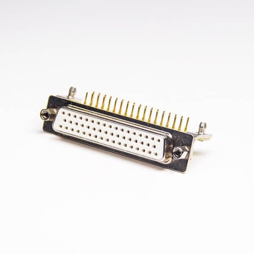 50 Pin Right Angled D SUB Connector Female Staking Type for PCB Mount 50 Pin Right Angled D SUB Connector Female Staking Type for PCB Mount
