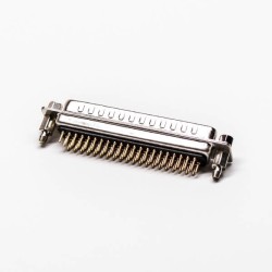 62 Pin D sub Connector Male Straight Staking type Through Hole for PCB Mount