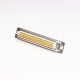 62 Pin High Density D sub Connector Female 180 Degree Solder Type White 62 Pin High Density D sub Connector Female 180 Degree Solder Type White