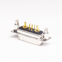 7w2 Combo D sub Connector Male Staking Type Through Hole