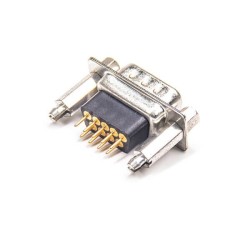 9 pin d sub Connector Male Straight Type For PCB Mount Machined Contacts