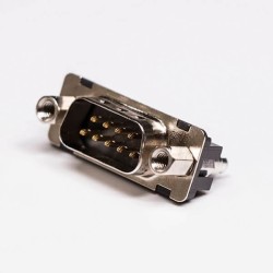 9 Pin DB Connector Standard Male Straight Through Hole for PCB Mount