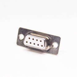 9 Pin Female D SUB Connector Straight Staking Type Solder for Cable 20pcs