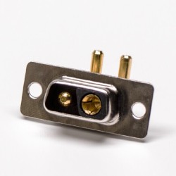 90 Degree D SUB Connector 2V2 Power 20A Solder Type Receptacle For PCB