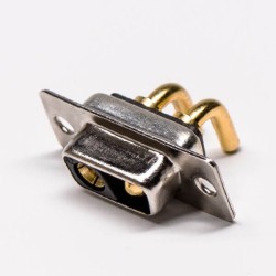90 Degree D SUB Connector 2V2 Power 20A Solder Type Receptacle For PCB