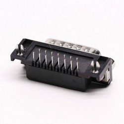 Best D Sub Male 15 Pin 90° Connector Staking Type for PCB Mount