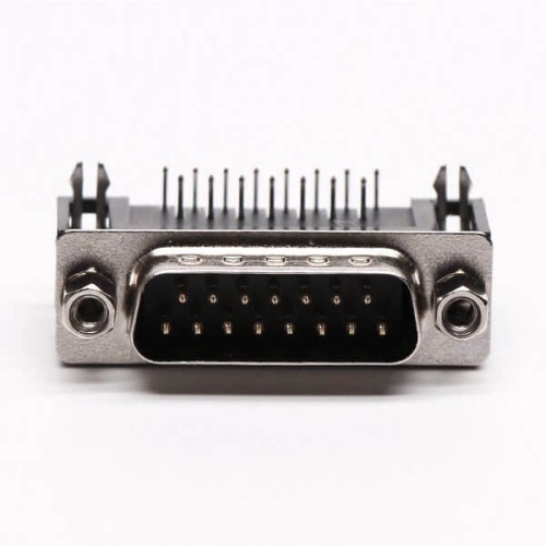 Best D Sub Male 15 Pin 90° Connector Staking Type for PCB Mount Best D Sub Male 15 Pin 90° Connector Staking Type for PCB Mount