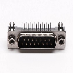 Best D Sub Male 15 Pin 90° Connector Staking Type for PCB Mount 20pcs