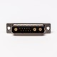 Coaxial D SUB Power Connector 13W3 180° Male Staking and Solder Type For Cable Mount Coaxial D SUB Power Connector 13W3 180° Male Staking and Solder Type For Cable Mount