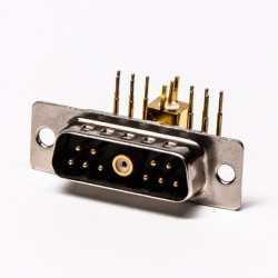 Coaxial D SUB Right Angled Male Solder Type with Staking for PCB Mount 20pcs