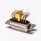 Coaxial D SUB Right Angled Male Solder Type with Staking for PCB Mount Coaxial D SUB Right Angled Male Solder Type with Staking for PCB Mount