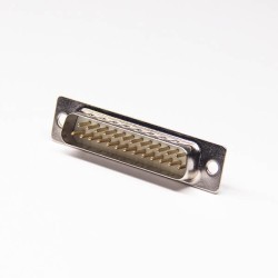Connecteur sub D 25 Standard Type Zinc Alloy D-sub 25 Pin Male StampeD Contact Board Mount Connector 20pcs