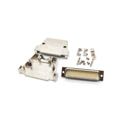 D-sub 104Pin Solder Type Male Connector Machine Pins Straight with Metal shell