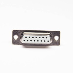 D sub 15 pin cable Standard Type Zinc Alloy D-sub 15 Pin Female Solder Type for Cable 20pcs