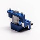 D sub 15 Pin Female 90° Degree Elevated Staking Type Though Hole
