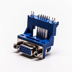 D sub 15 Pin Female 90° Degree Elevated Staking Type Though Hole 20pcs