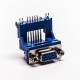D sub 15 Pin Female 90° Degree Elevated Staking Type Though Hole