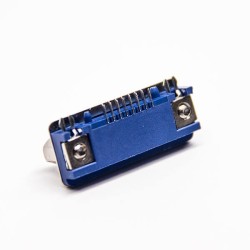 D SUB 15 Pin Female Right Angled Staking Type Through Hole for PCB Mount